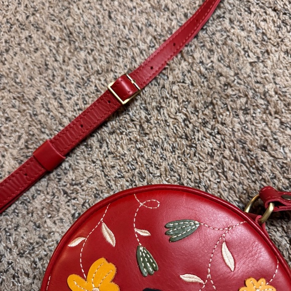 Portland Leather Limited Edition Folklore Ruby Small Circle Crossbody - Picture 5 of 13
